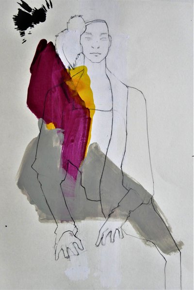 Abstracte modefiguur door Doris Schmitz