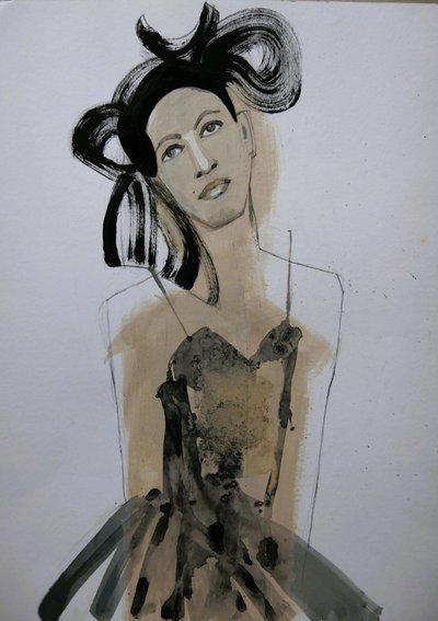 Elegant modeportrait door Doris Schmitz