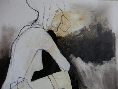 Studie van een peinzende figuur door Doris Schmitz