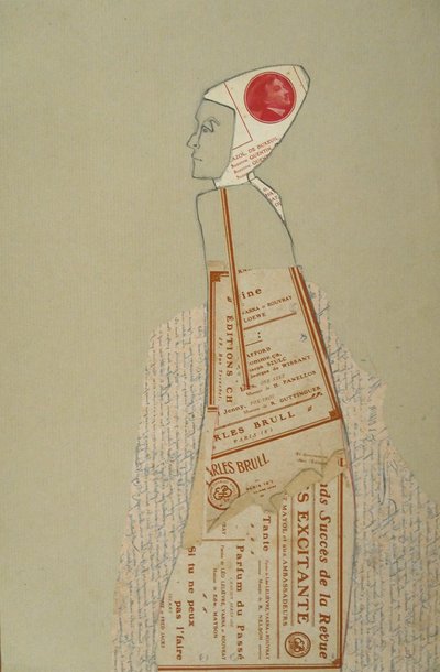 Gestileerd portret op papier door Doris Schmitz