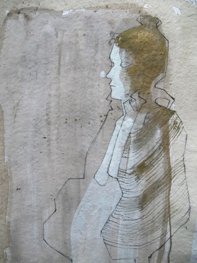 Een doordachte profieltekening door Doris Schmitz