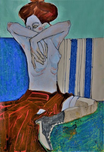 Eerbetoon aan Egon Schiele door Doris Schmitz