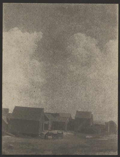 [Boerderijgebouwen met paard en wagen]. door Doris Ulmann