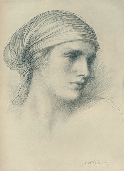 Studie van een Hoofd, ca. 1916 door Dorothea Landau