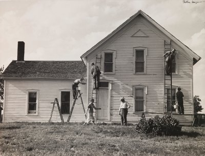 Familieboerderij, Nebraska door Dorothea Lange