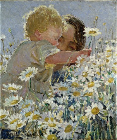 Baby madeliefjes plukken door Dorothea Sharp