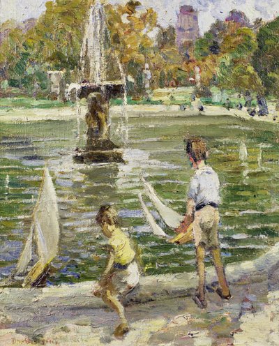Zeilboten in Hyde Park door Dorothea Sharp