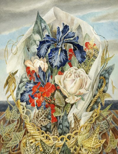 Iris en Roos door Dorothy M. Larcher
