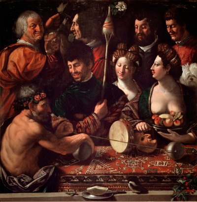 Bambocciata (burleske schilderij). Hekserij of allegorie van Hercules door Dosso Dossi