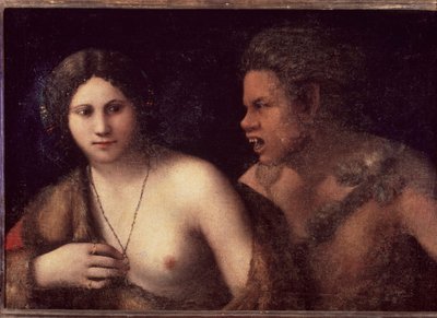 Nimf en sater door Dosso Dossi