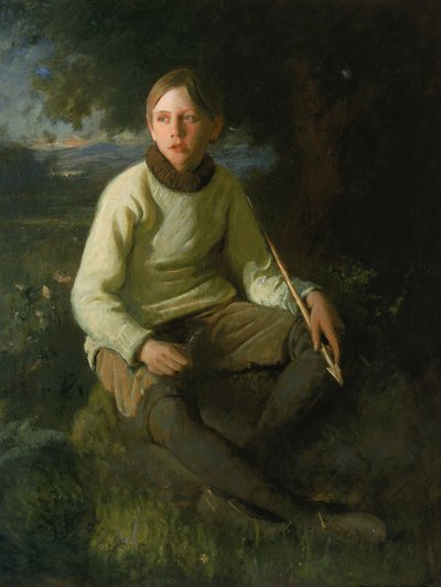 De jongen met de pijl, 1903 door Douglas Volk