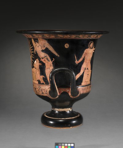 Detail van een roodfiguren lekythos door Douris