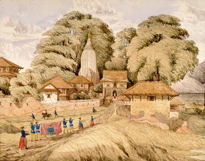 Narain - Hitthee, nabij Kathmandoo, Nepal door Dr. Henry Ambrose Oldfield