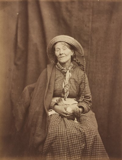 Vrouw met een Dode Vogel, Surrey County Asylum door Dr. Hugh Welch Diamond