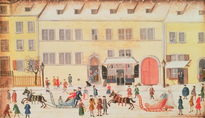 Winterscène in Neurenberg door Dr. J.C. Birckner