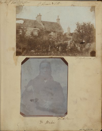 De tuin van Sir David Brewster met de West Tower van de kathedraal op de achtergrond door Dr. John Adamson