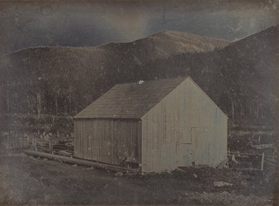 Uitzicht op een schuur in New Hampshire door Dr. Samuel A. Bemis