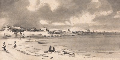 Compositie: Italiaans zeegezicht door Dr. Thomas Monro