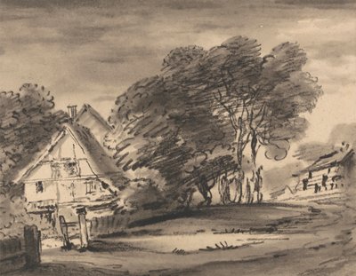 Huisje tussen Bomen door Dr. Thomas Monro