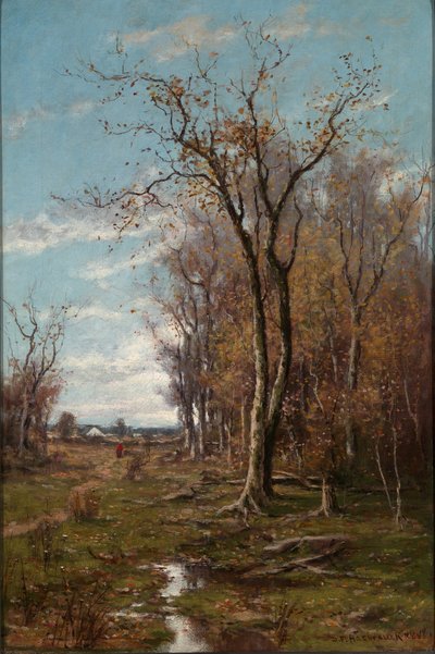 Herfstlandschap door Du Bois Fenelon Hasbrouck