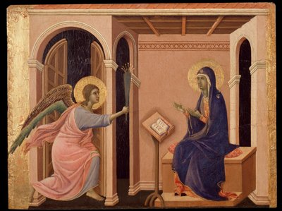 Aankondiging van de dood van Maria door Duccio di Buoninsegna