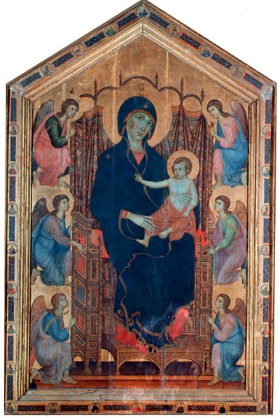 Madonna en kind, Rucellai Madonna door Duccio di Buoninsegna