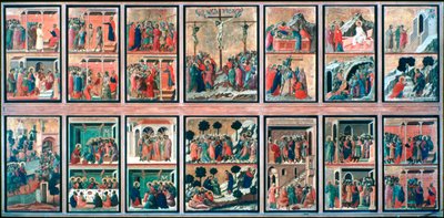 Maesta, Verhalen van de Passie door Duccio di Buoninsegna