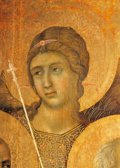 Maestà van Duccio Altaarstuk in Kathedraal van Siena, (detail) door Duccio di Buoninsegna