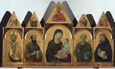 Polyptiek nr. 28 (Polyptiek van Siena) door Duccio di Buoninsegna