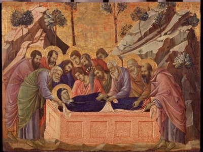 De ontslaping van de maagd door Duccio di Buoninsegna