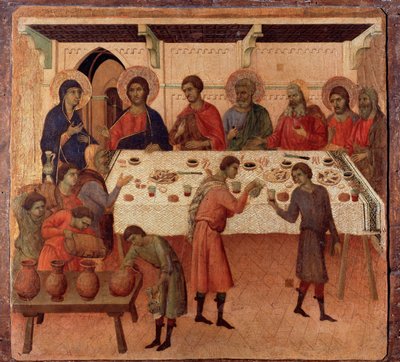 De bruiloft te Kana door Duccio di Buoninsegna