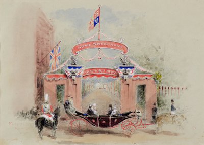 Ingang van Kensington Palace door Duchess of Argyll Princess Louise