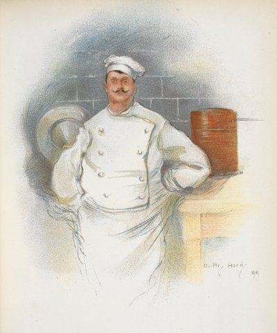 Een chef-kok. door Dudley Hardy