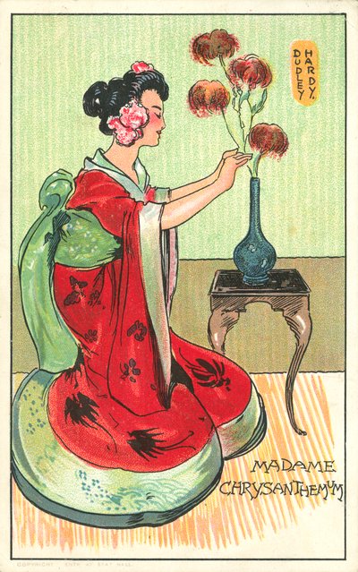 Madame Chrysanthemum, uit de roman van Pierre Loti door Dudley Hardy