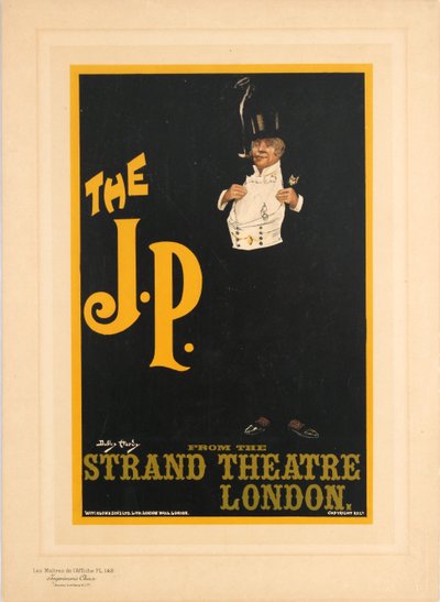 De J.P. van het Strand Theatre Londen door Dudley Hardy