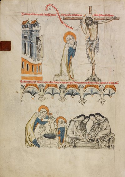 Christus Zegent Sint Hedwig; Sint Hedwig die het Gezicht van haar Kleinzoon Wast door Duke Ludwig I of Liegnitz