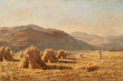 Oogsten bij Dumyat, Ochil Hills door Duncan Cameron