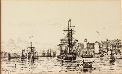 De hoge en lage lichten North Shields door Duncan F. McLea