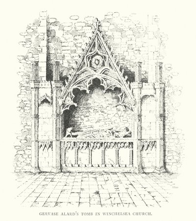 Graf van Gervase Alard in de kerk van Winchelsea door Duncan Moul