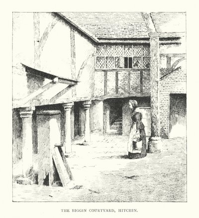 De Biggin Binnenplaats, Hitchin door Duncan Moul
