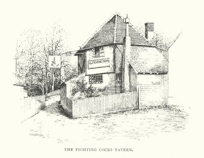 The Fighting Cocks Tavern door Duncan Moul
