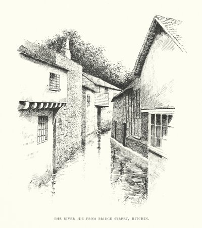 De Rivier Hiz vanaf Bridge Street, Hitchin door Duncan Moul