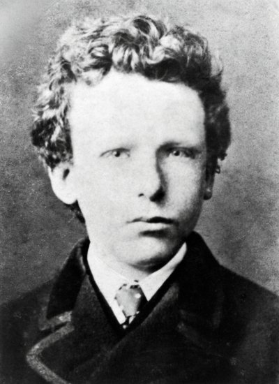 Vincent Van Gogh, ongeveer 13 jaar oud (zwart-wit foto) door Dutch Photographer