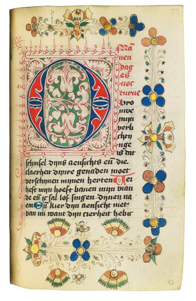 Getijdenboek en Gebedenboek in het Nederlands, Neder-Rijnland, Emmerik, Kleef, ca. 1480 door Dutch School