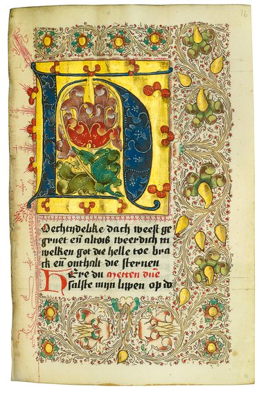 Getijdenboek en Gebedenboek in het Nederlands, Nederrijn, Emmerik, Kleef, ca. 1480 door Dutch School