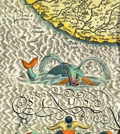 Zeemoster, detail van p.369-70 van Mercator