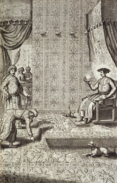 Chinese ambassadeurs bij een Indiase heerser, uit China Illustrated door Athanasius Kircher (1601-80) 1667 door Dutch School