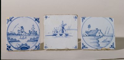 Delftse Tegels, c.1750-1800 door Dutch School