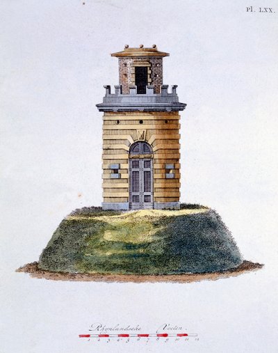 Ontwerp uit Magazine of Garden Gems door G. van Laar, gepubliceerd in 1802 door Dutch School