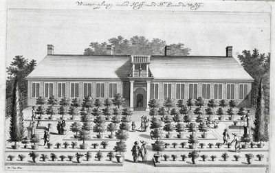 Nederlandse tuin, uit De Nederlandze Hesperides door Jan Commelin, gepubliceerd in 1676 door Dutch School